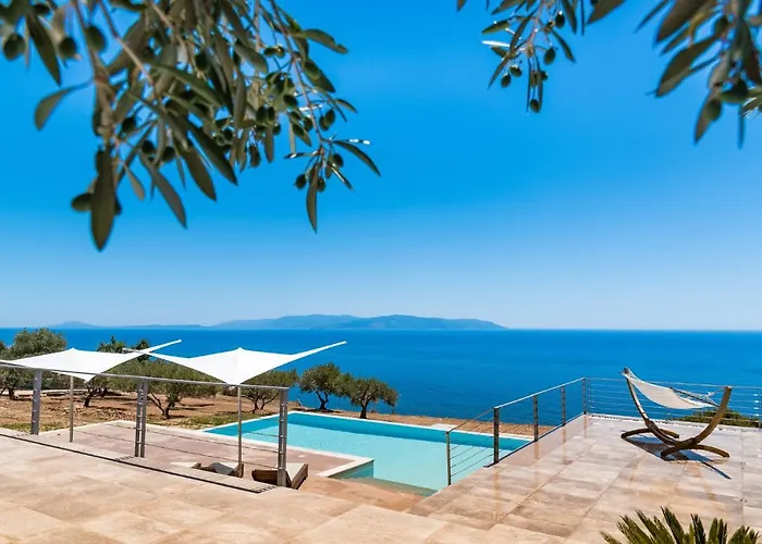 Blue Horizon With Private Pool & Sea View * Plateies