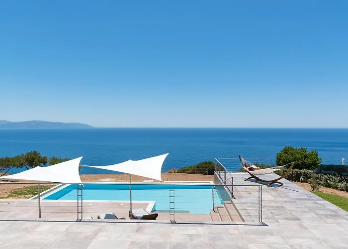 Villa Blue Horizon With Private Pool & Sea View Plateies